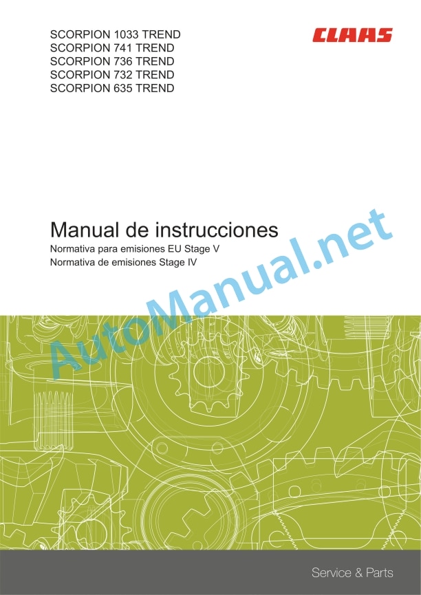 Claas Scorpion 736 (K32) Telehandlers Operator Manual ES 5 Claas Scorpion 736 (K32) Telehandlers Operator Manual ES - Image 5