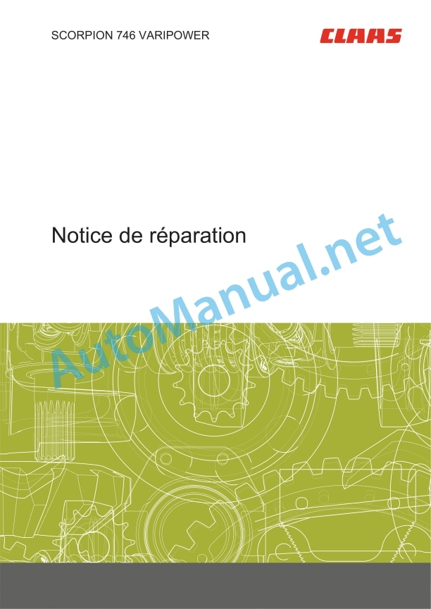 Claas Scorpion 746 (K35) Telehandlers Repair Manual FR 3 Claas Scorpion 746 (K35) Telehandlers Repair Manual FR - Image 3