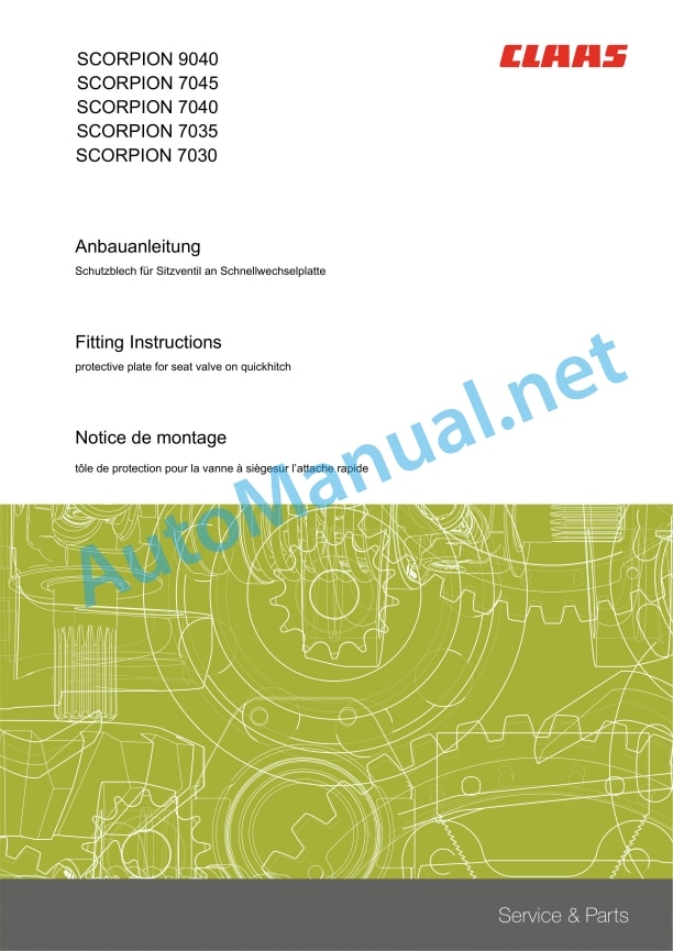 Claas Scorpion 9040 (K15) Telehandlers Assembly Instruction EN 10 Claas Scorpion 9040 (K15) Telehandlers Assembly Instruction EN - Image 10