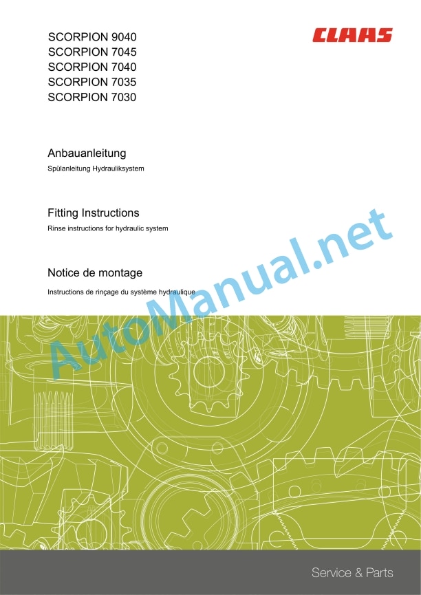 Claas Scorpion 9040 (K15) Telehandlers Assembly Instruction EN 12 Claas Scorpion 9040 (K15) Telehandlers Assembly Instruction EN - Image 12