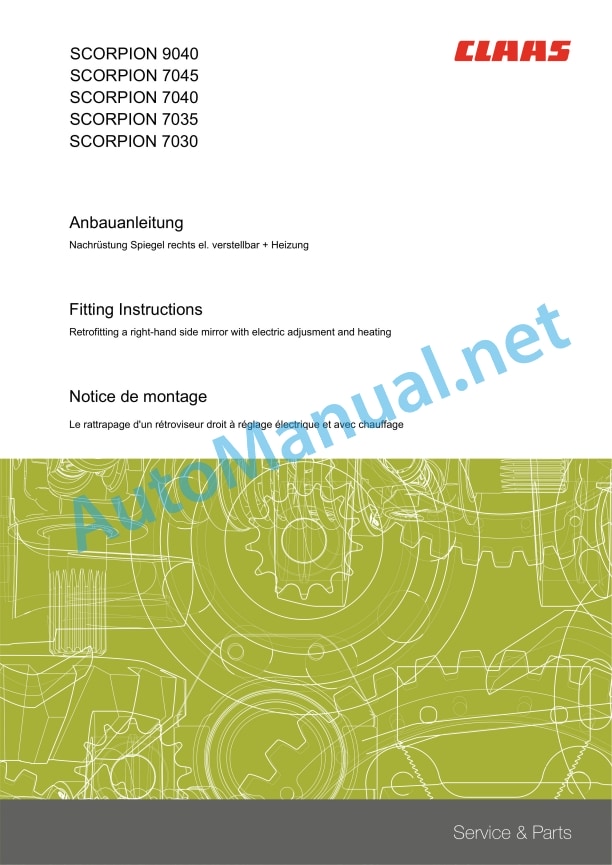 Claas Scorpion 9040 (K15) Telehandlers Assembly Instruction EN 13 Claas Scorpion 9040 (K15) Telehandlers Assembly Instruction EN - Image 13