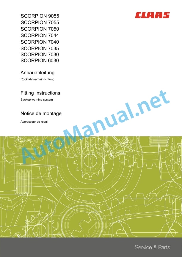 Claas Scorpion 9055 (K27) Telehandlers Assembly Instruction EN 11 Claas Scorpion 9055 (K27) Telehandlers Assembly Instruction EN - Image 11