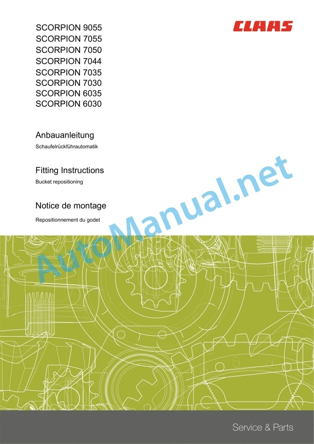 Claas Scorpion 9055 (K27) Telehandlers Assembly Instruction EN 19 Claas Scorpion 9055 (K27) Telehandlers Assembly Instruction EN - Image 19