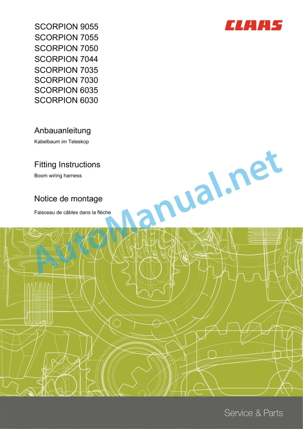 Claas Scorpion 9055 (K27) Telehandlers Assembly Instruction EN 20 Claas Scorpion 9055 (K27) Telehandlers Assembly Instruction EN - Image 20