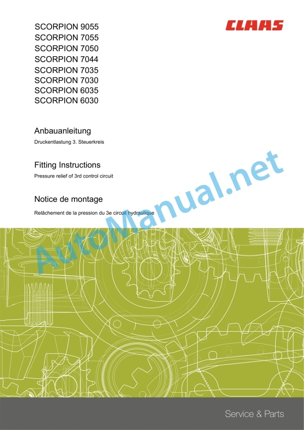 Claas Scorpion 9055 (K27) Telehandlers Assembly Instruction EN 23 Claas Scorpion 9055 (K27) Telehandlers Assembly Instruction EN - Image 23