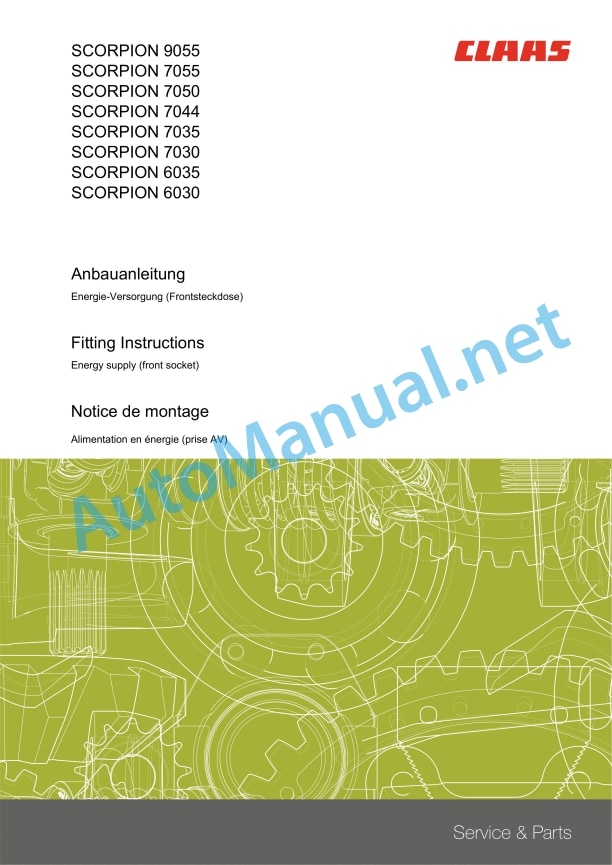 Claas Scorpion 9055 (K27) Telehandlers Assembly Instruction EN 30 Claas Scorpion 9055 (K27) Telehandlers Assembly Instruction EN - Image 30