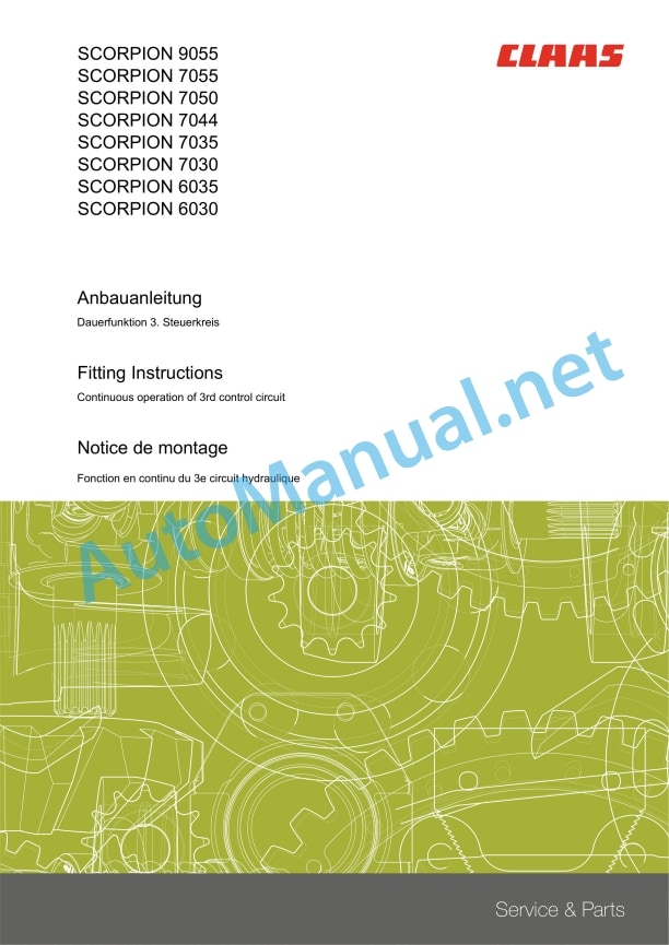 Claas Scorpion 9055 (K27) Telehandlers Assembly Instruction EN 31 Claas Scorpion 9055 (K27) Telehandlers Assembly Instruction EN - Image 31