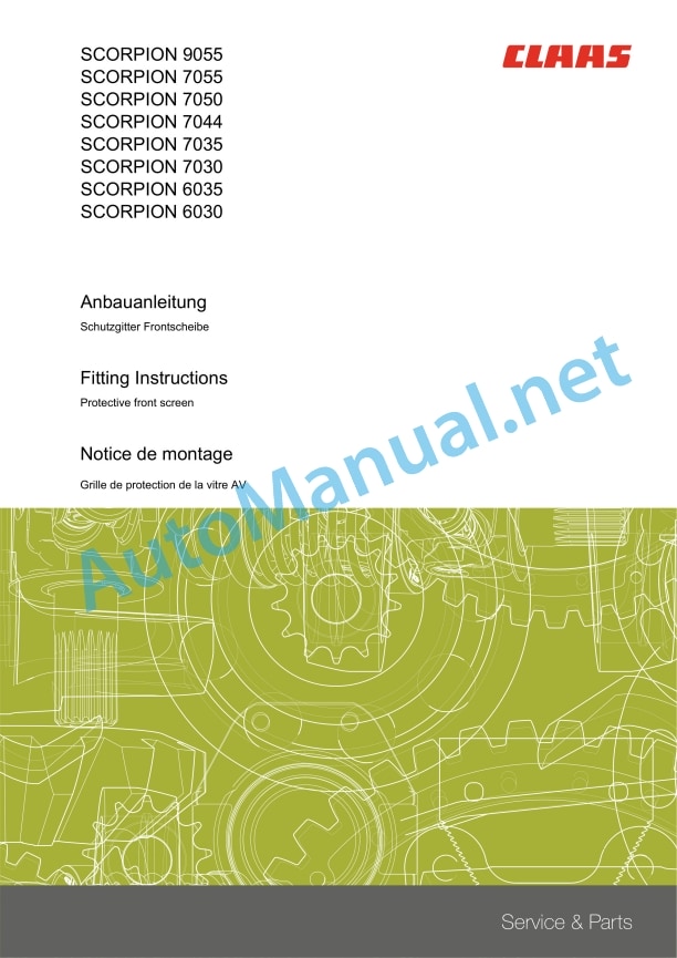 Claas Scorpion 9055 (K27) Telehandlers Assembly Instruction EN 33 Claas Scorpion 9055 (K27) Telehandlers Assembly Instruction EN - Image 33