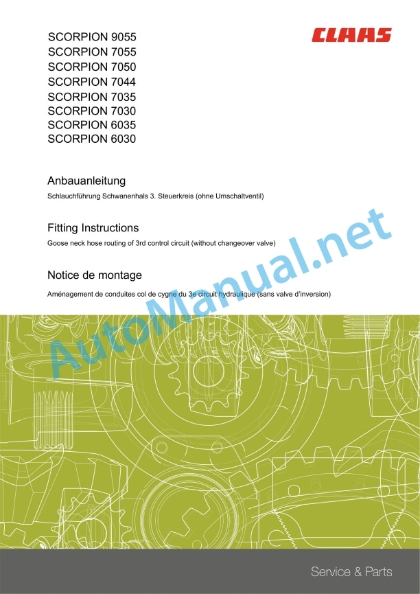 Claas Scorpion 9055 (K27) Telehandlers Assembly Instruction EN 5 Claas Scorpion 9055 (K27) Telehandlers Assembly Instruction EN - Image 5