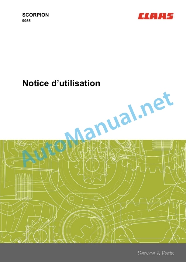 Alternative view of Claas Scorpion 9055 (K27) Telehandlers Operator Manual FR