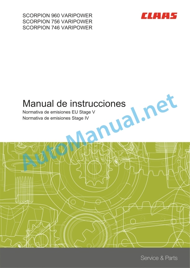Alternative view of Claas Scorpion 960 (K38) Telehandlers Operator Manual ES