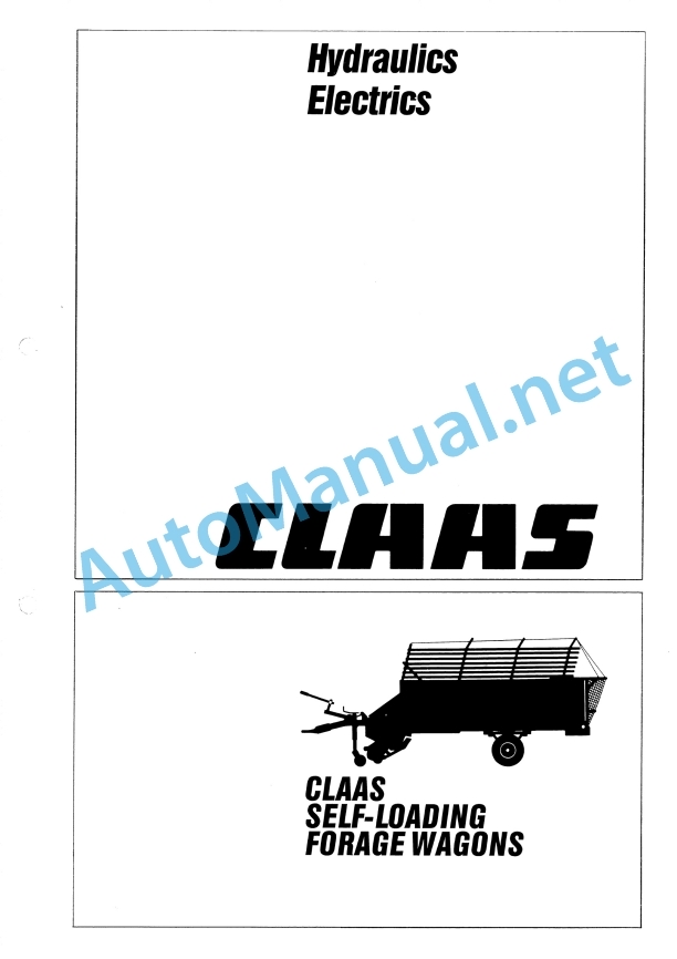 Alternative view of Claas Sprint 445 U (376) Loader Wagons Service Information EN