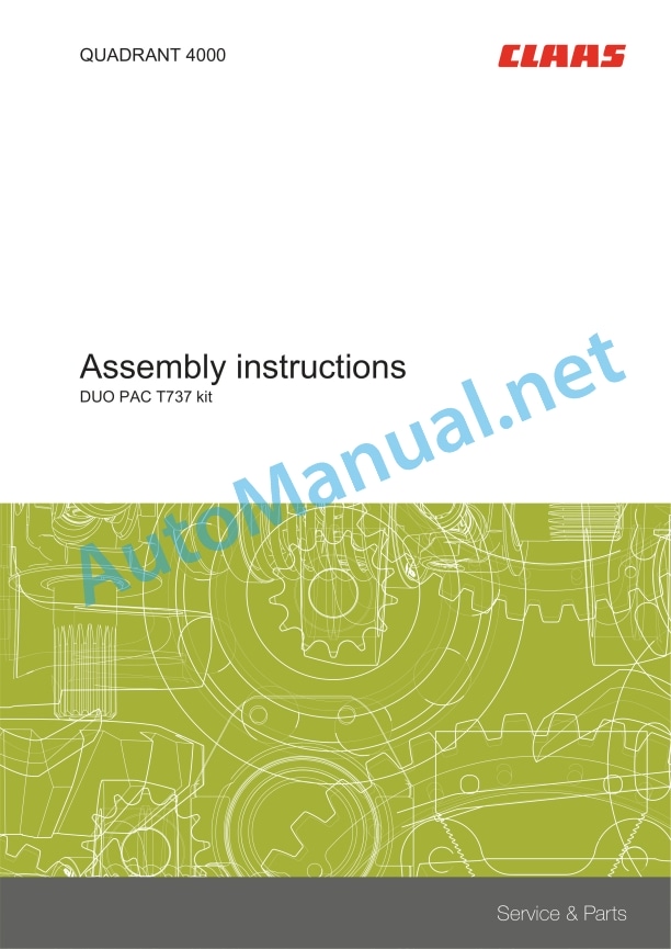 Claas Stapler (737) Balers Assembly Instruction EN 5 Claas Stapler (737) Balers Assembly Instruction EN - Image 5