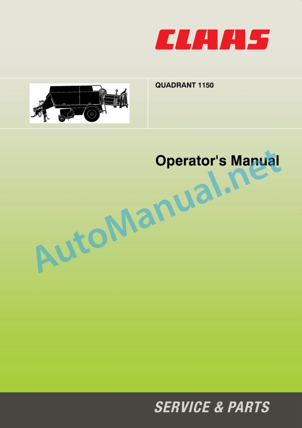 Claas Stapler (737) Balers Operator Manual EN 2 Claas Stapler (737) Balers Operator Manual EN - Image 2