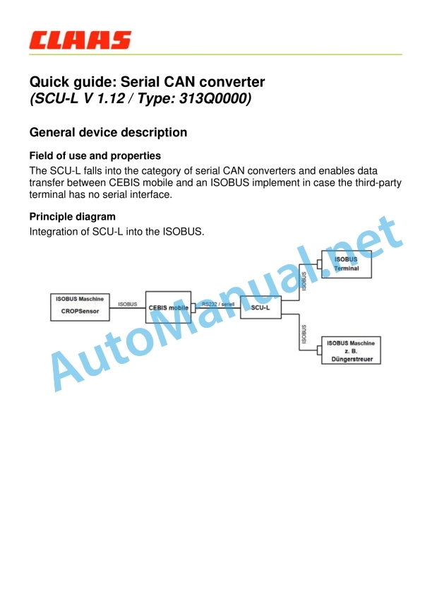 Claas Steering Systems Sensors Miscellaneo (Eas) Digital Solutions Operator Manual EN 18 Claas Steering Systems Sensors Miscellaneo (Eas) Digital Solutions Operator Manual EN - Image 18