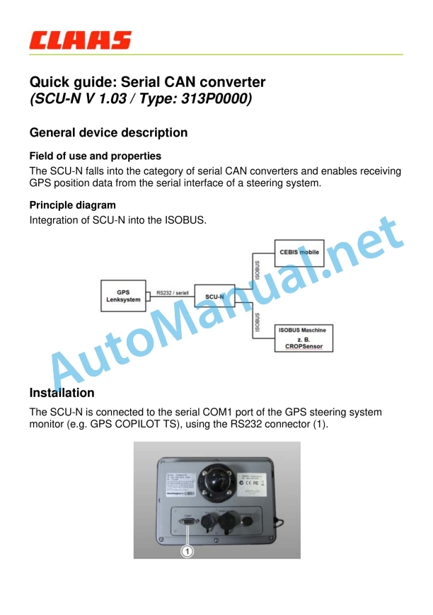 Claas Steering Systems Sensors Miscellaneo (Eas) Digital Solutions Operator Manual EN 19 Claas Steering Systems Sensors Miscellaneo (Eas) Digital Solutions Operator Manual EN - Image 19