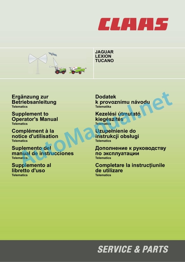 Claas Steering Systems Sensors Miscellaneo (Eas) Digital Solutions Operator Manual ES 3 Claas Steering Systems Sensors Miscellaneo (Eas) Digital Solutions Operator Manual ES - Image 3