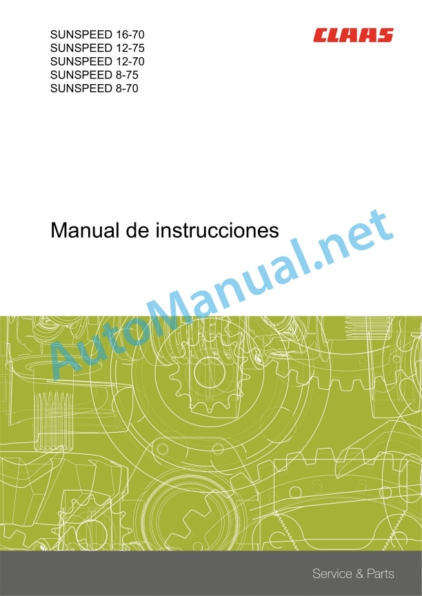 Claas Sunspeed 16-70, 12-75 70, 8-75 7 Combines Operator Manual ES 2 Claas Sunspeed 16-70, 12-75 70, 8-75 7 Combines Operator Manual ES - Image 2