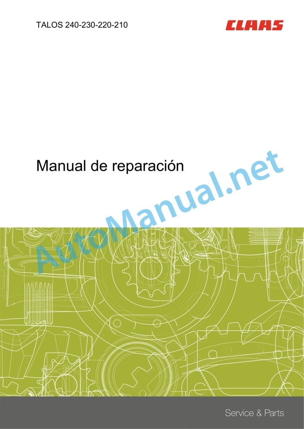 Alternative view of Claas Talos 240-210 (A39) Tractors Repair Manual ES