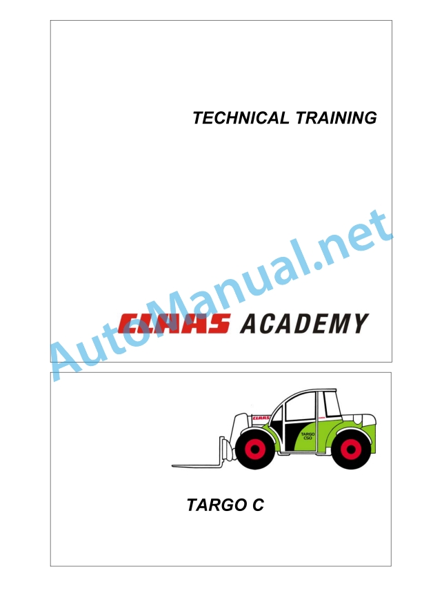 Claas Targo C40 (517) Telehandlers Technical System EN 2 Claas Targo C40 (517) Telehandlers Technical System EN - Image 2