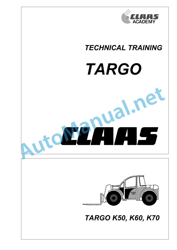 Claas Targo K50 (513) Telehandlers Technical System EN 2 Claas Targo K50 (513) Telehandlers Technical System EN - Image 2