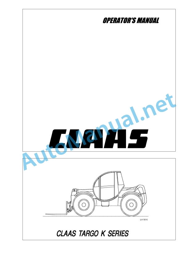 Claas Targo K70 (515) Telehandlers Operator Manual EN 4 Claas Targo K70 (515) Telehandlers Operator Manual EN - Image 4
