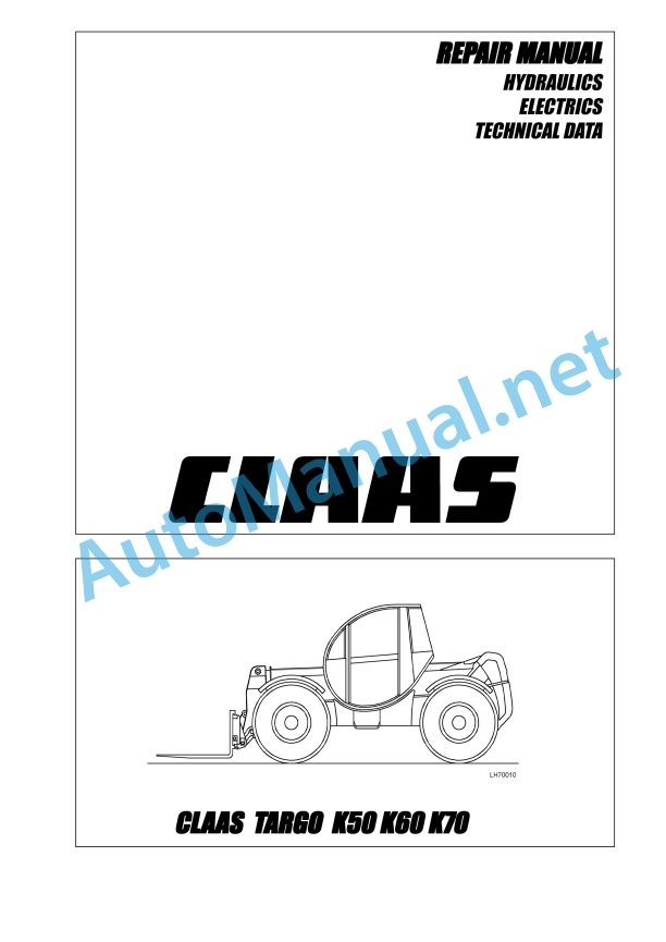 Claas Targo K70 (515) Telehandlers Technical System EN 5 Claas Targo K70 (515) Telehandlers Technical System EN - Image 5
