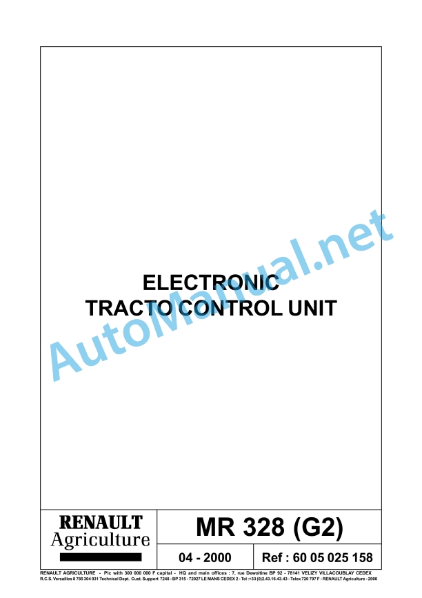 Claas Temis 650 630 610 Rx, X, Z (T05) Tractors Repair Manual EN 17 Claas Temis 650 630 610 Rx, X, Z (T05) Tractors Repair Manual EN - Image 17