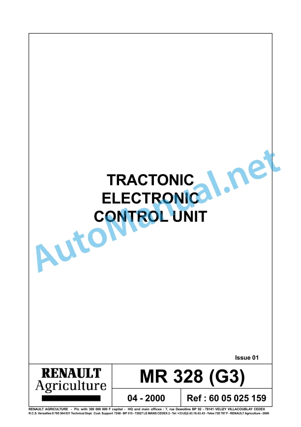 Claas Temis 650 630 610 Rx, X, Z (T05) Tractors Repair Manual EN 18 Claas Temis 650 630 610 Rx, X, Z (T05) Tractors Repair Manual EN - Image 18