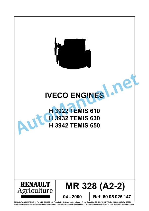 Claas Temis 650 630 610 Rx, X, Z (T05) Tractors Repair Manual EN 6 Claas Temis 650 630 610 Rx, X, Z (T05) Tractors Repair Manual EN - Image 6