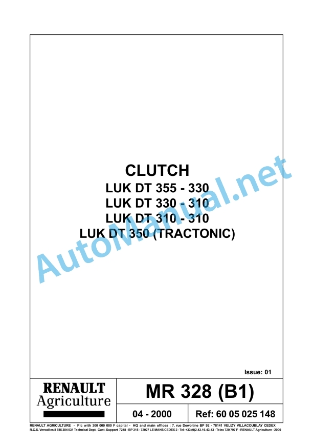 Claas Temis 650 630 610 Rx, X, Z (T05) Tractors Repair Manual EN 7 Claas Temis 650 630 610 Rx, X, Z (T05) Tractors Repair Manual EN - Image 7