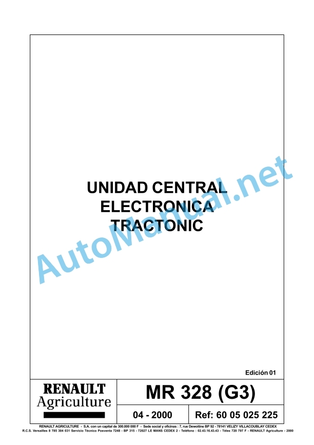 Claas Temis 650 630 610 Rx, X, Z (T05) Tractors Repair Manual ES 13 Claas Temis 650 630 610 Rx, X, Z (T05) Tractors Repair Manual ES - Image 13