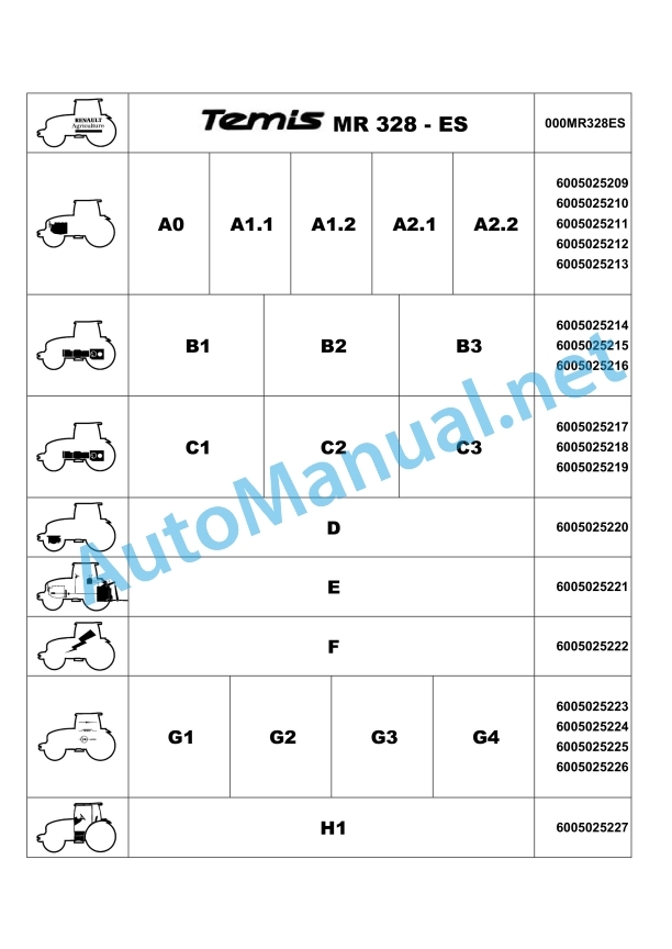 Claas Temis 650 630 610 Rx, X, Z (T05) Tractors Repair Manual ES 21 Claas Temis 650 630 610 Rx, X, Z (T05) Tractors Repair Manual ES - Image 21