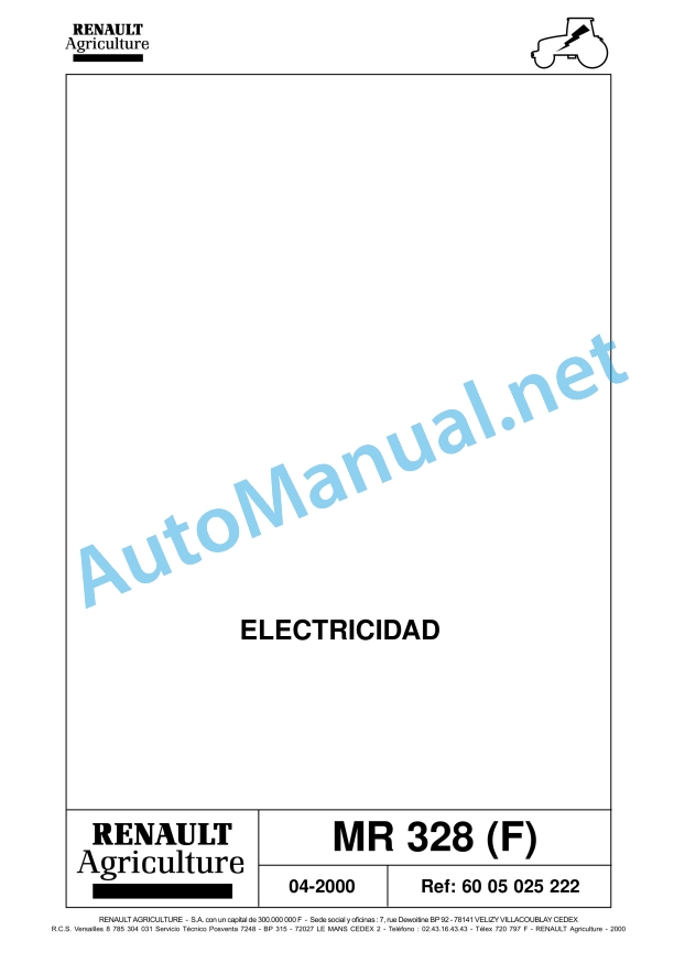 Claas Temis 650 630 610 Rx, X, Z (T05) Tractors Repair Manual ES 9 Claas Temis 650 630 610 Rx, X, Z (T05) Tractors Repair Manual ES - Image 9