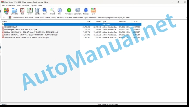 Claas Torion 1914 (K59) Wheel Loaders Repair Manual EN 1 Claas Torion 1914 (K59) Wheel Loaders Repair Manual EN