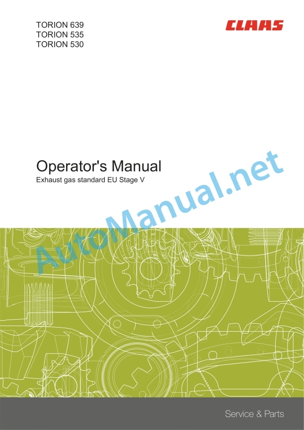 Claas Torion 535 (K65) Wheel Loaders Operator Manual EN 3 Claas Torion 535 (K65) Wheel Loaders Operator Manual EN - Image 3