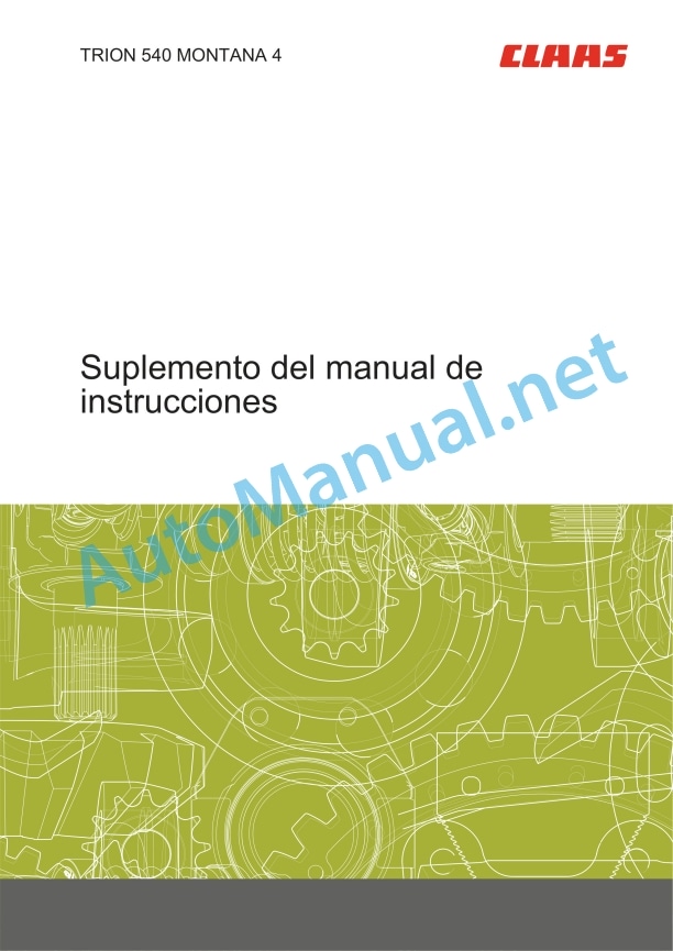 Claas Trion 630-520 (L53) Combines Operator Manual ES 4 Claas Trion 630-520 (L53) Combines Operator Manual ES - Image 4