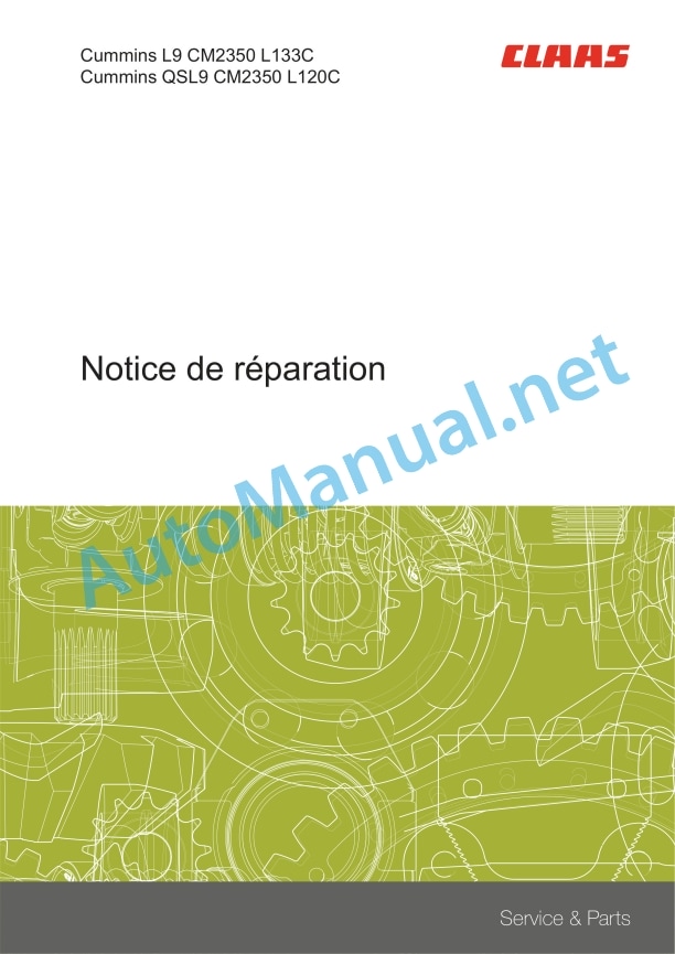 Claas Trion 630-520 (L53) Combines Repair Manual FR 4 Claas Trion 630-520 (L53) Combines Repair Manual FR - Image 4