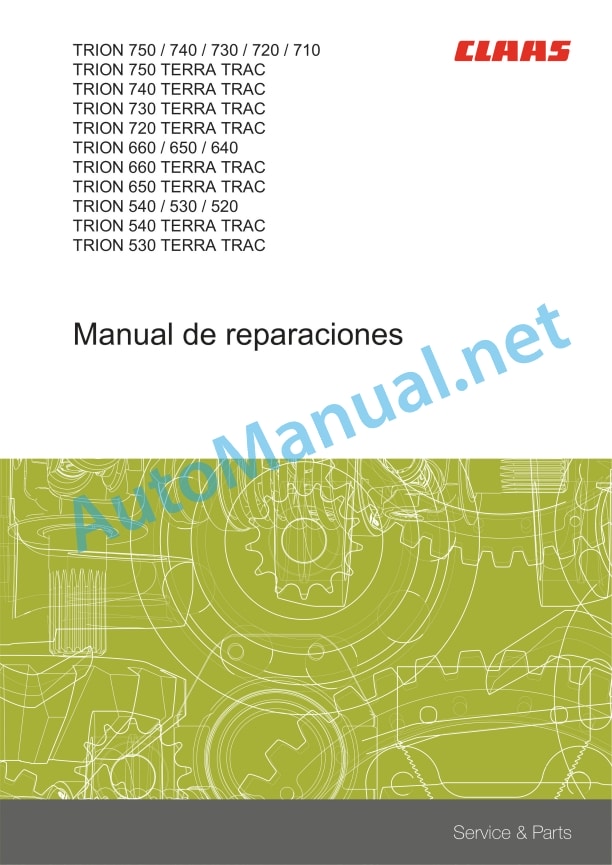 Claas Trion 660-640 (L54) Combines Repair Manual ES 2 Claas Trion 660-640 (L54) Combines Repair Manual ES - Image 2