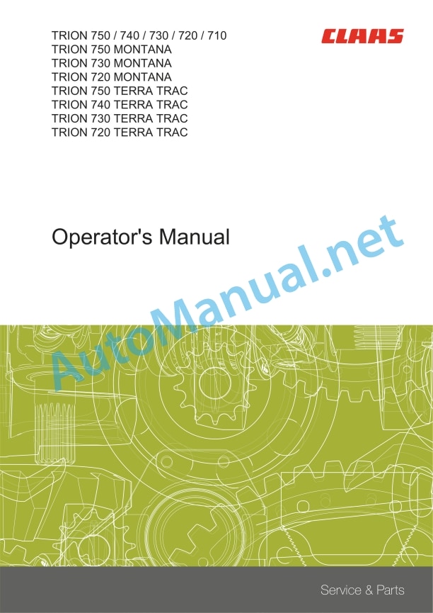 Claas Trion 750-710 (L55) Combines Operator Manual EN 4 Claas Trion 750-710 (L55) Combines Operator Manual EN - Image 4