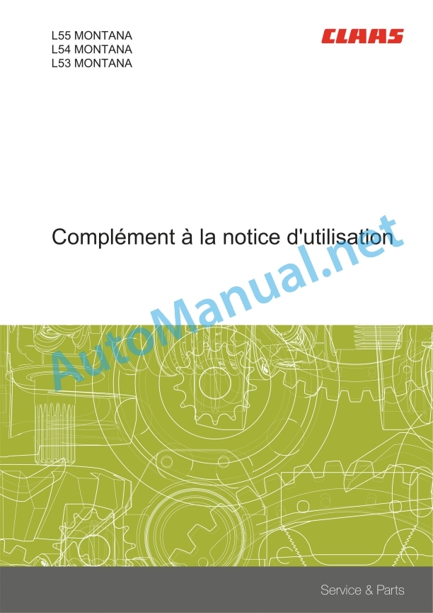 Claas Trion 750-710 (L55) Combines Operator Manual FR 3 Claas Trion 750-710 (L55) Combines Operator Manual FR - Image 3