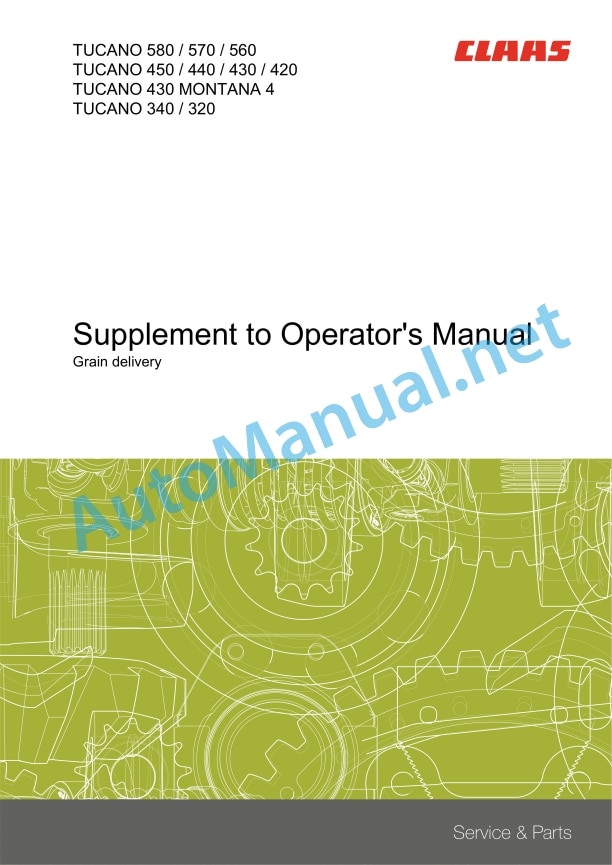 Claas Tucano 320 (C02) Combines Operator Manual EN 3 Claas Tucano 320 (C02) Combines Operator Manual EN - Image 3