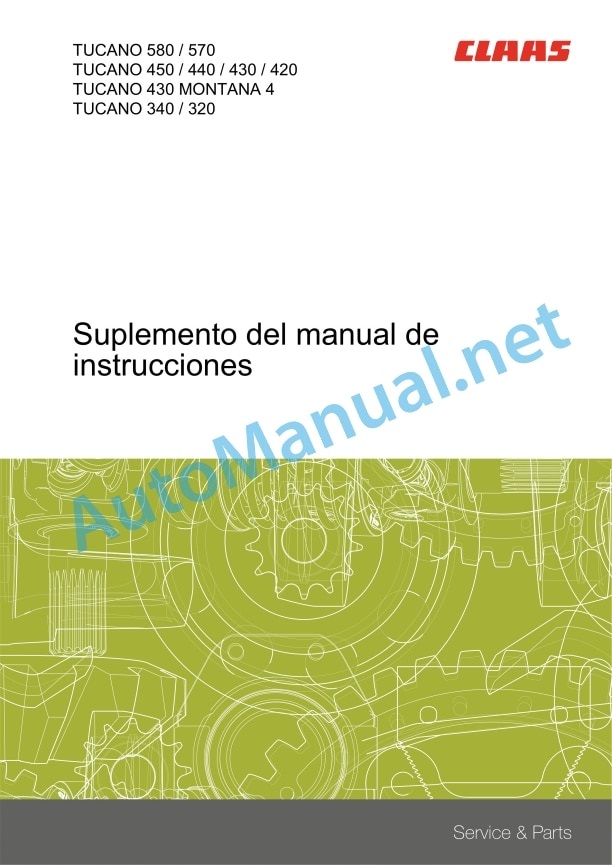 Claas Tucano 320 (C02) Combines Operator Manual ES 4 Claas Tucano 320 (C02) Combines Operator Manual ES - Image 4