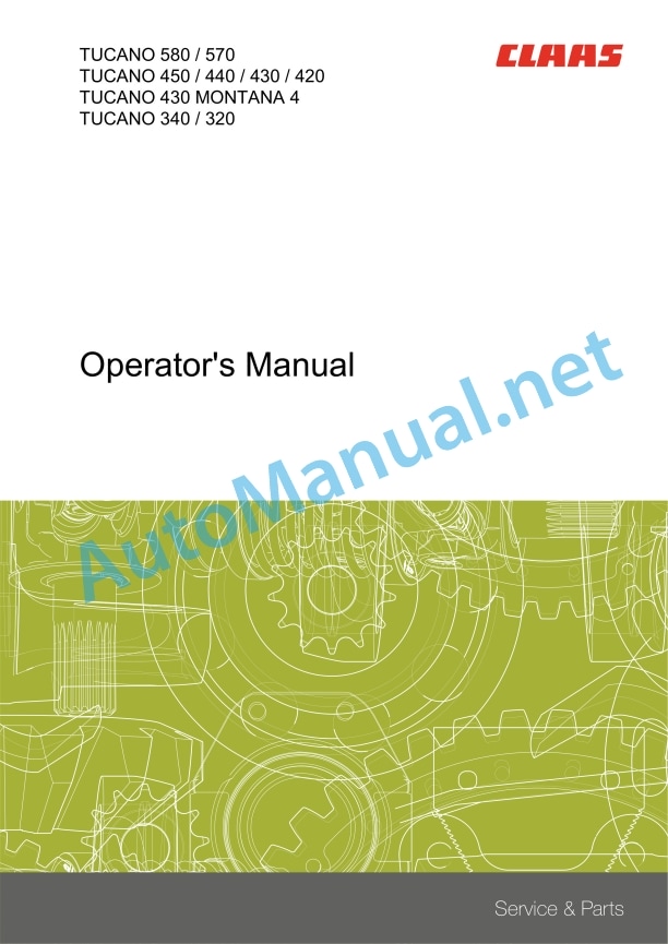 Claas Tucano 320 (C24) Combines Operator Manual EN 4 Claas Tucano 320 (C24) Combines Operator Manual EN - Image 4