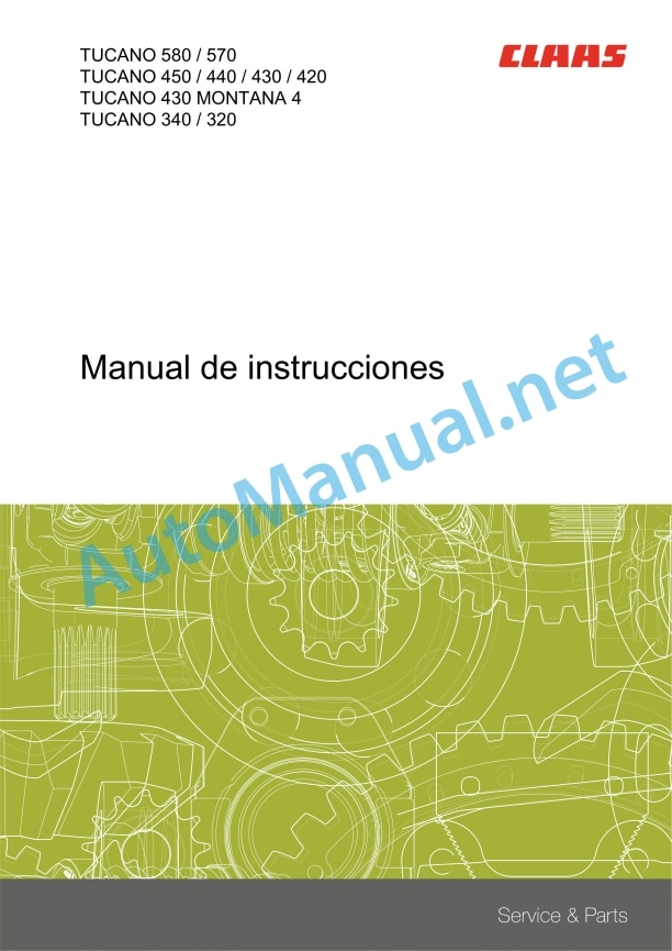 Claas Tucano 320 (C24) Combines Operator Manual ES 3 Claas Tucano 320 (C24) Combines Operator Manual ES - Image 3