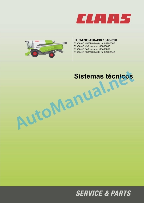 Claas Tucano 330-320 (832) Combines Technical System ES 6 Claas Tucano 330-320 (832) Combines Technical System ES - Image 6