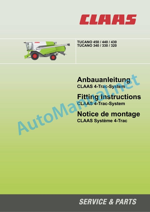 Claas Tucano 340 (834) Combines Assembly Instruction EN 19 Claas Tucano 340 (834) Combines Assembly Instruction EN - Image 19