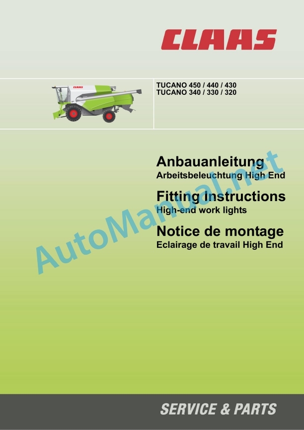 Claas Tucano 340 (834) Combines Assembly Instruction EN 24 Claas Tucano 340 (834) Combines Assembly Instruction EN - Image 24