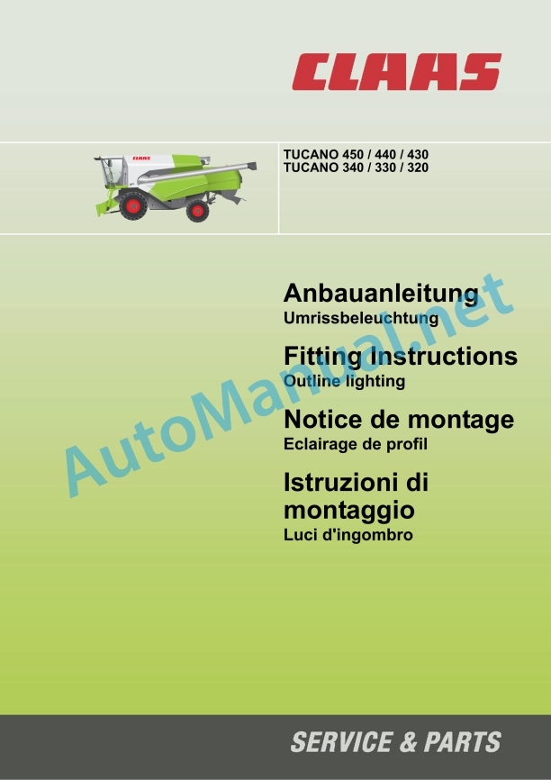 Claas Tucano 340 (834) Combines Assembly Instruction EN 25 Claas Tucano 340 (834) Combines Assembly Instruction EN - Image 25