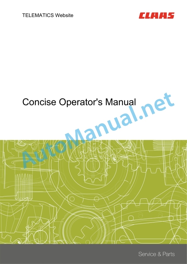 Alternative view of Claas Tucano 430-420 (L44) Combines Operator Manual EN